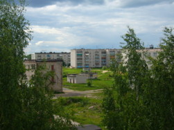 Вид с крыши дома №7 по улице Серова на микрорайон улицы Горькова